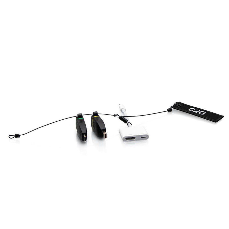 Universal 4K HDMI® Adapter Ring with Color Coded Mini DisplayPort™, USB-C®, and Lightning