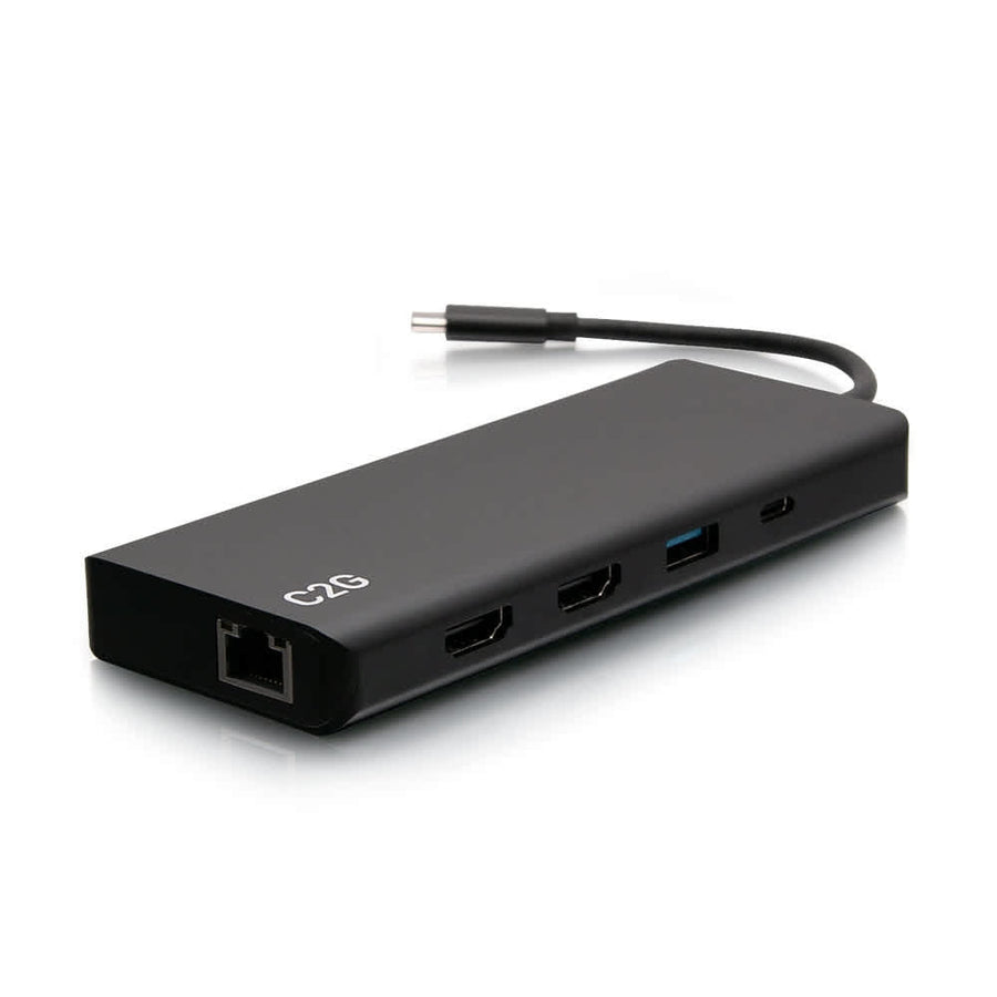 USB-C® 9-in-1 Dual Display Docking Station with 60W Power Supply, HDMI®, Ethernet, USB, 3.5mm Audio and Power Delivery up to 60W - 4K 30Hz (TAA Compliant)