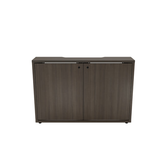 C3K2D1MHC8C8B2ZP01 - Middle Atlantic - C3 Series HPL Woodkit 2 Bay 32 Inches High Wilsonart Studio Teak Cabinet and Doors
