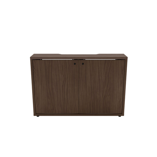C3K2D1MHD0D0B2ZP01 - Middle Atlantic - C3 Series HPL Woodkit 2 Bay 32 Inches High Wilsonart Walnut Heights Cabinet and Doors