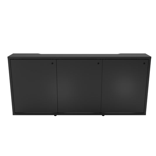 C3K3D1MHA5A5B2ZP01 - Middle Atlantic - C3 Series HPL Woodkit 3 Bay 32 Inches High Wilsonart Black Cabinet and Doors