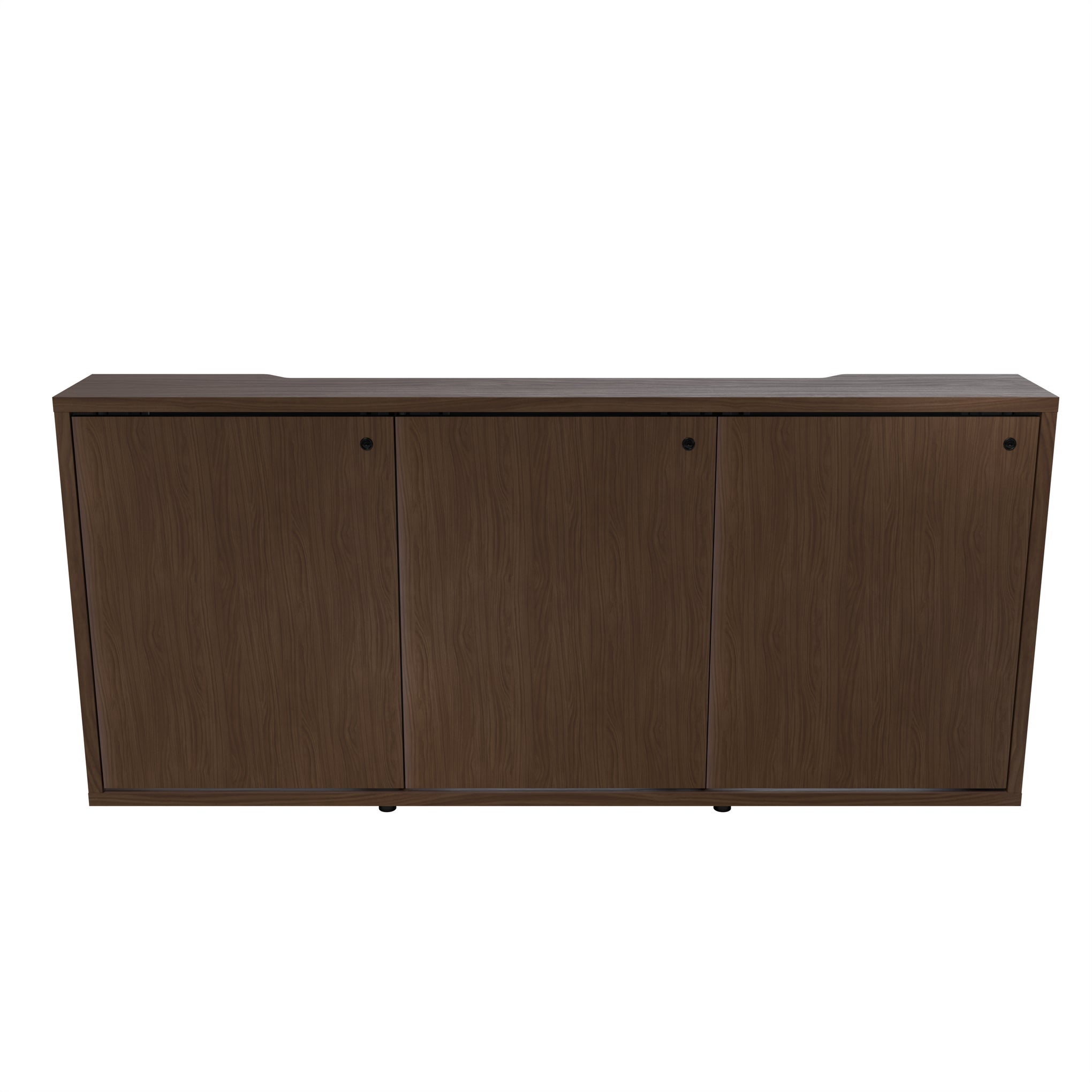 C3K3D1MHD0D0B2ZP01 - Middle Atlantic - C3 Series HPL Woodkit 3 Bay 32 Inches High Wilsonart Walnut Heights Cabinet and Doors