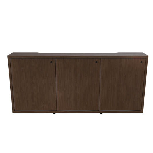 C3K3D1MHD0D0B2ZP01 - Middle Atlantic - C3 Series HPL Woodkit 3 Bay 32 Inches High Wilsonart Walnut Heights Cabinet and Doors