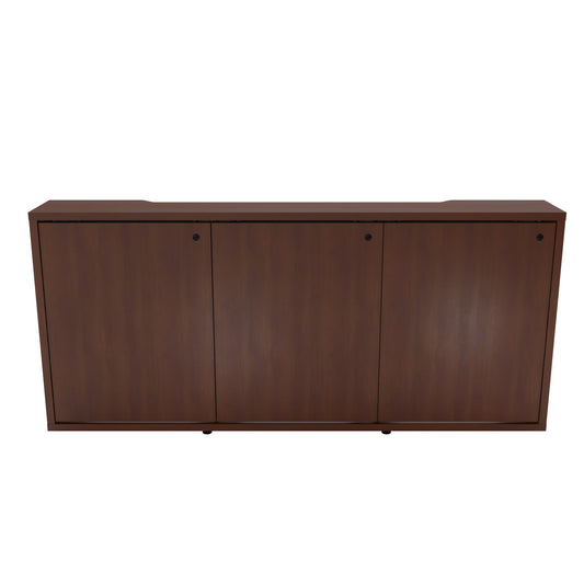 C3K3D1MHE0E0B2ZP01 - Middle Atlantic - C3 Series HPL Woodkit 3 Bay 32 Inches High Wilsonart Biltmore Cherry Cabinet and Doors