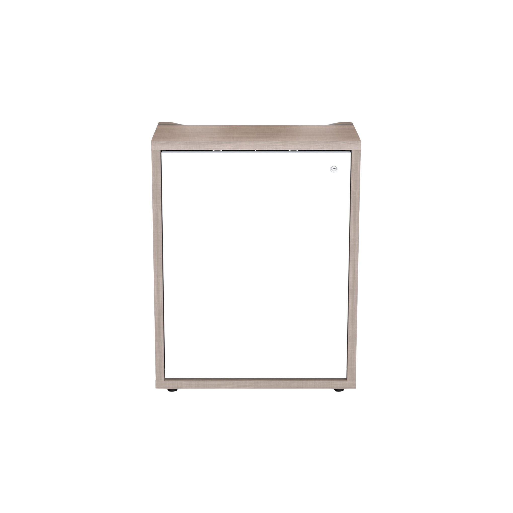 C3K1D1HA0D7ZPLWH - Middle Atlantic - C3 Series HPL Woodkit 1 Bay 32 Inches High 5th Ave Elm with White Gloss Doors