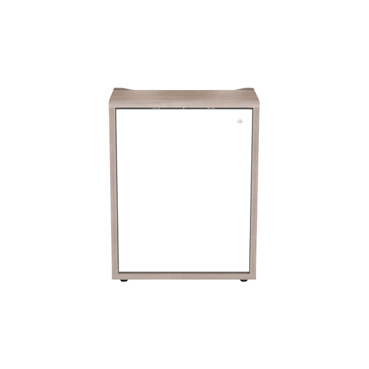 C3K1D1HA0D7ZPLWH - Middle Atlantic - C3 Series HPL Woodkit 1 Bay 32 Inches High 5th Ave Elm with White Gloss Doors