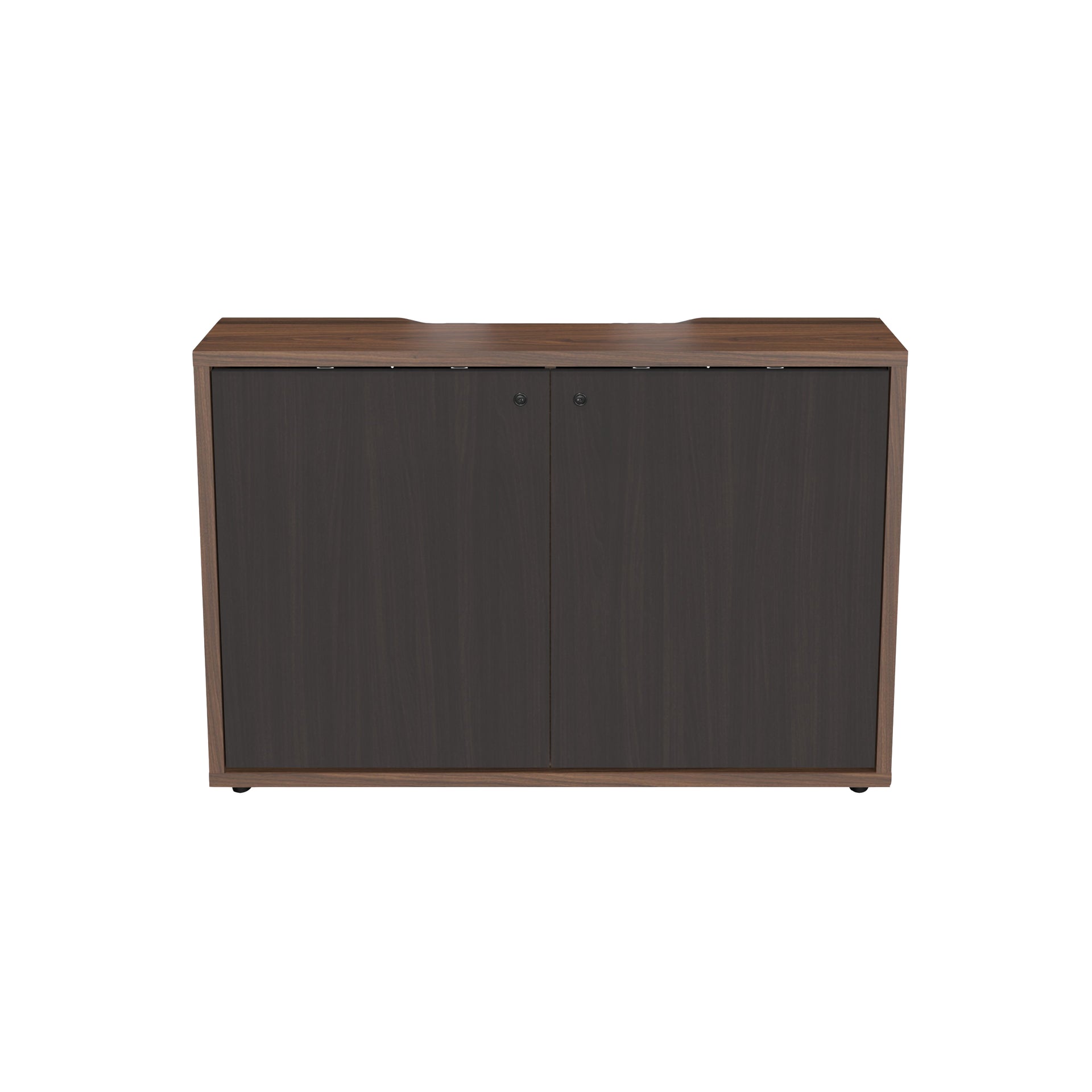 C3K2D1HB9A6ZPLBK - Middle Atlantic - C3 Series HPL Woodkit 2 Bay 32 Inches High Montana Walnut with Blackened Legno Doors