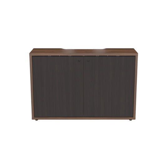 C3K2D1HB9A6ZPLBK - Middle Atlantic - C3 Series HPL Woodkit 2 Bay 32 Inches High Montana Walnut with Blackened Legno Doors