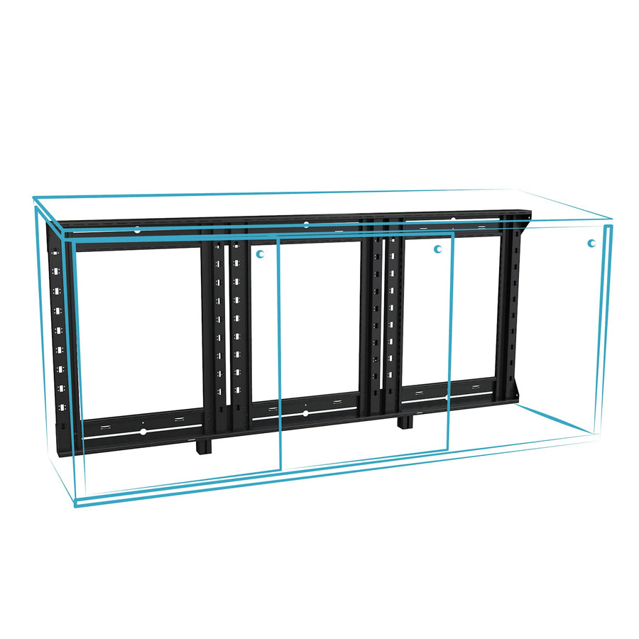 C3 Series Credenza Woodworker's Kit, 4 Bay, 24 Inches High