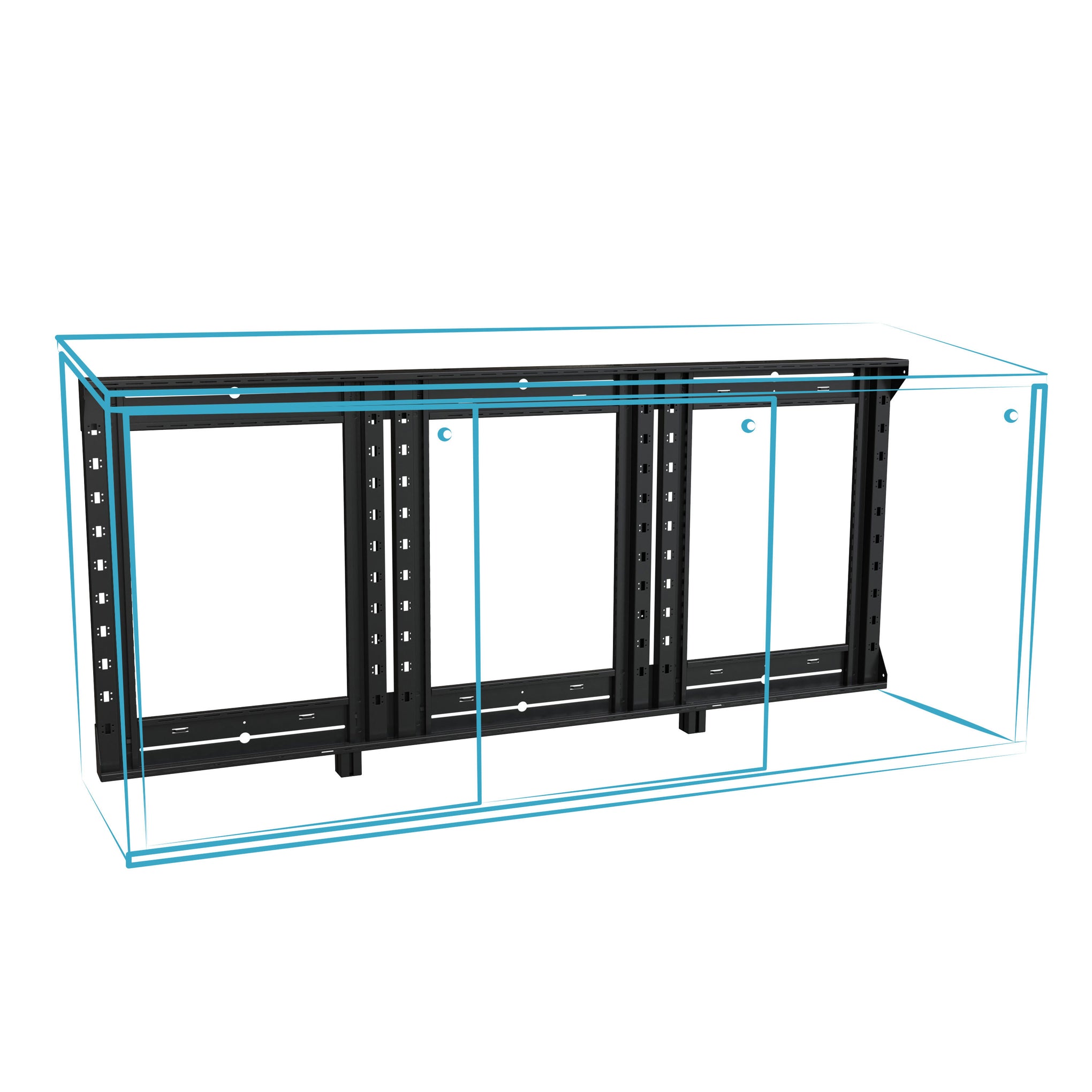 C3-WWHK1-32 - Middle Atlantic - C3 Series Credenza Woodworkers Kit 1 Bay 32 Inches High
