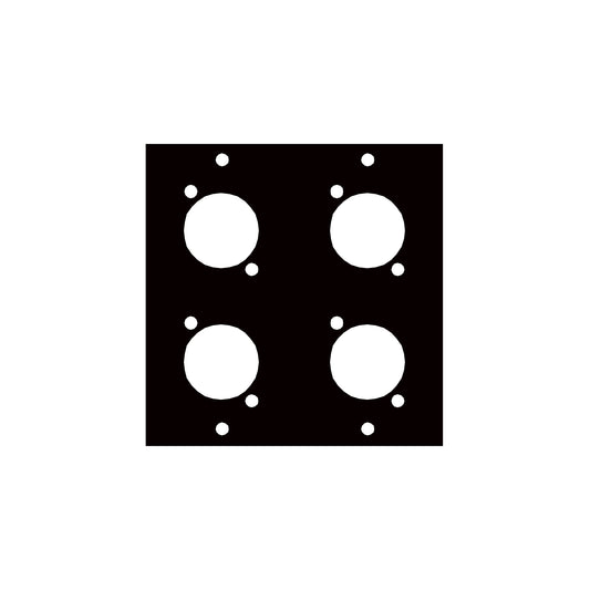 CANARE4 - Middle Atlantic - UCP Module with Four Canare Punchouts