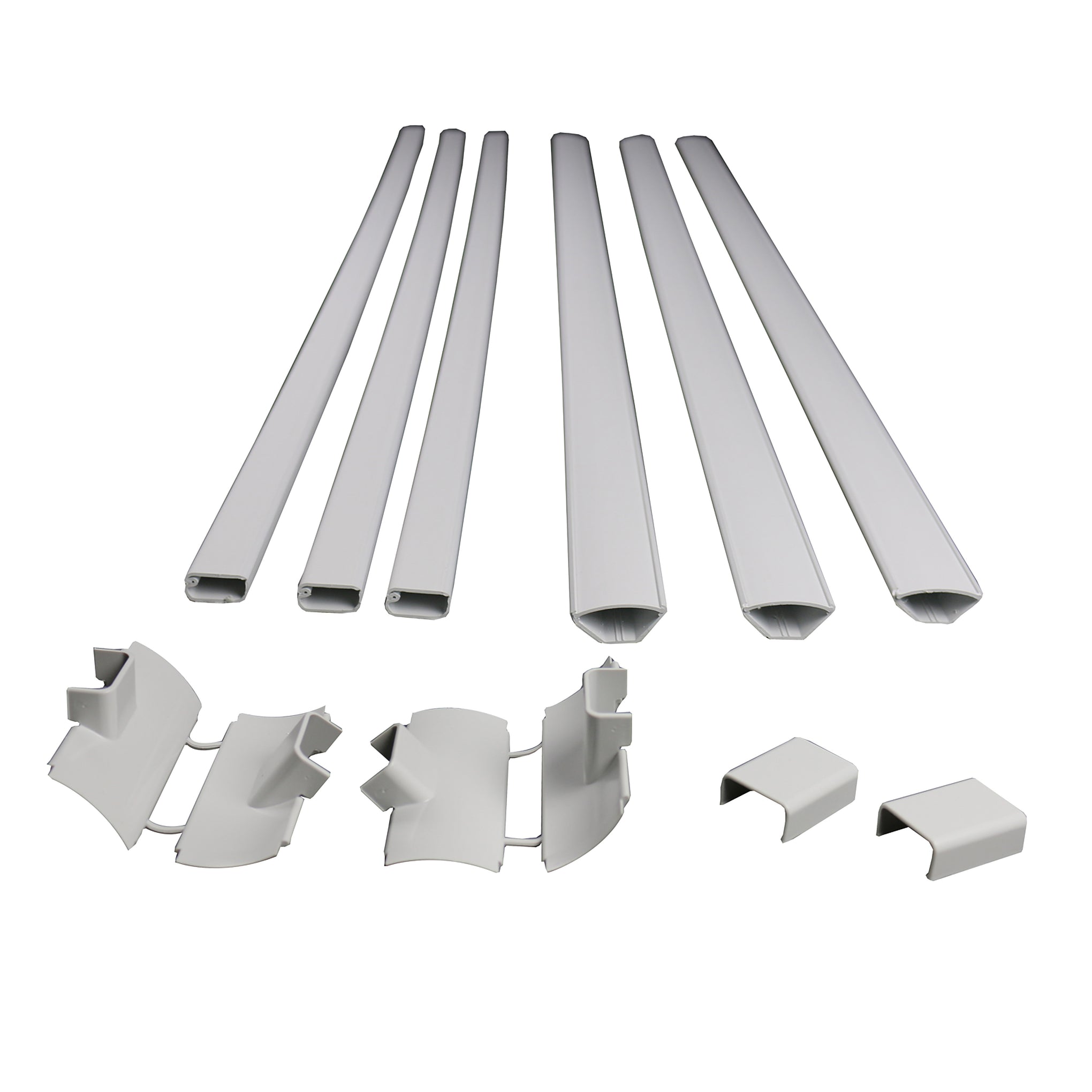 CCSHEK - Sanus - Sanus 12Piece 48in x 1in PVC White Home Theater Cabling Kit Holds up to 4 Cables