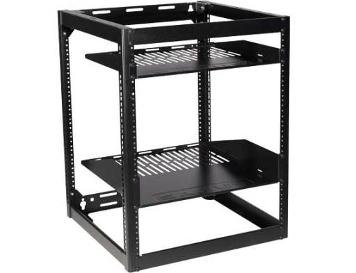 26" Tall AV Rack 15U Stackable Skeleton Rack