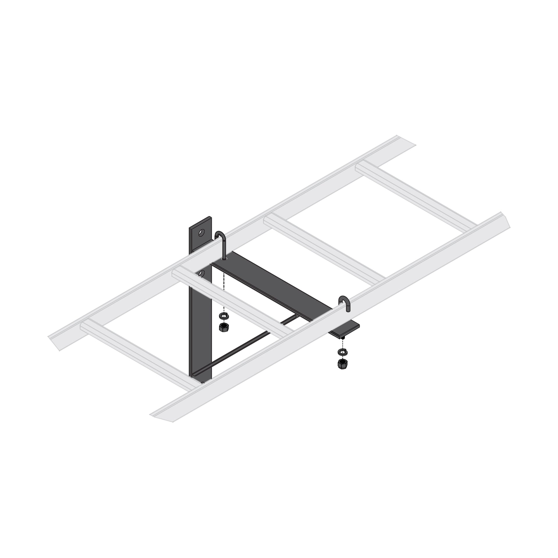 CLB-TSB-W18 - Middle Atlantic - Triangle Wall Support Bracket 18 Inches Wide
