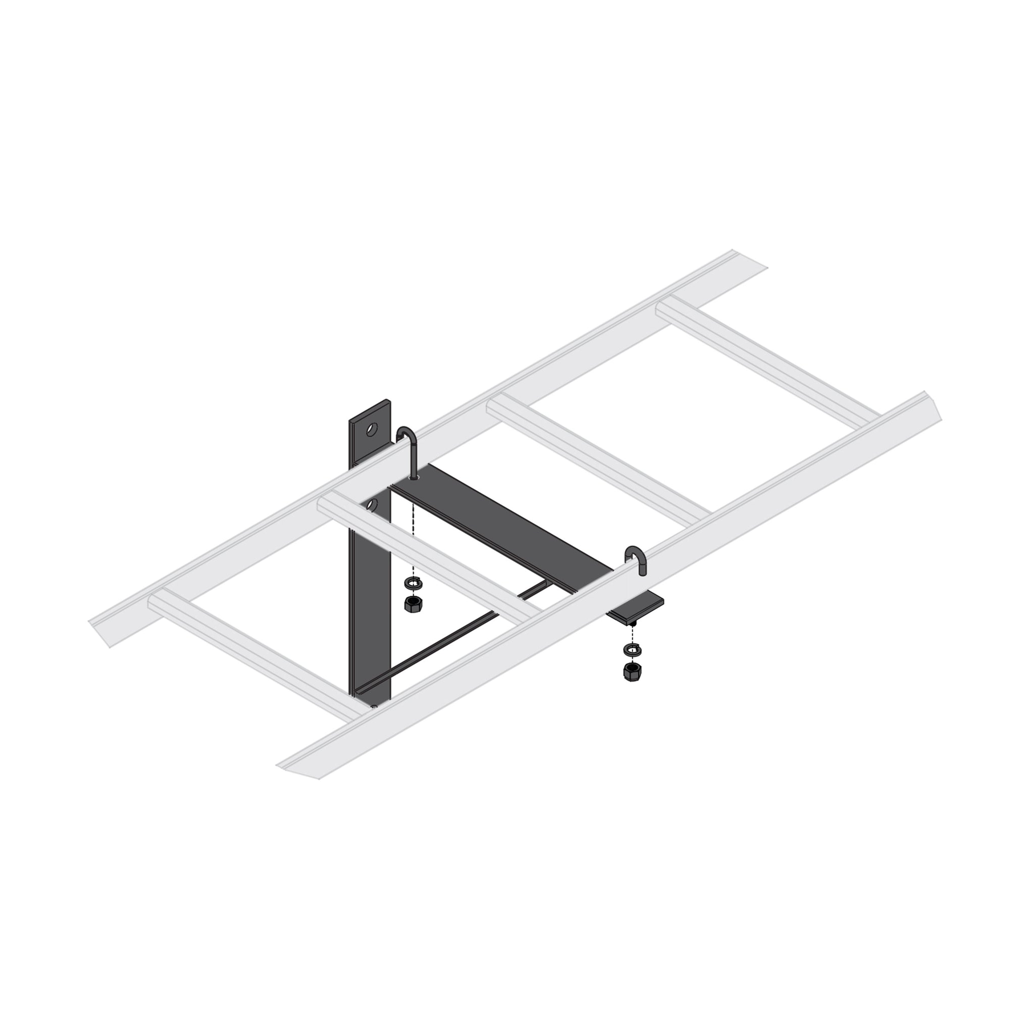 CLB-TSB-W18 - Middle Atlantic - Triangle Wall Support Bracket 18 Inches Wide
