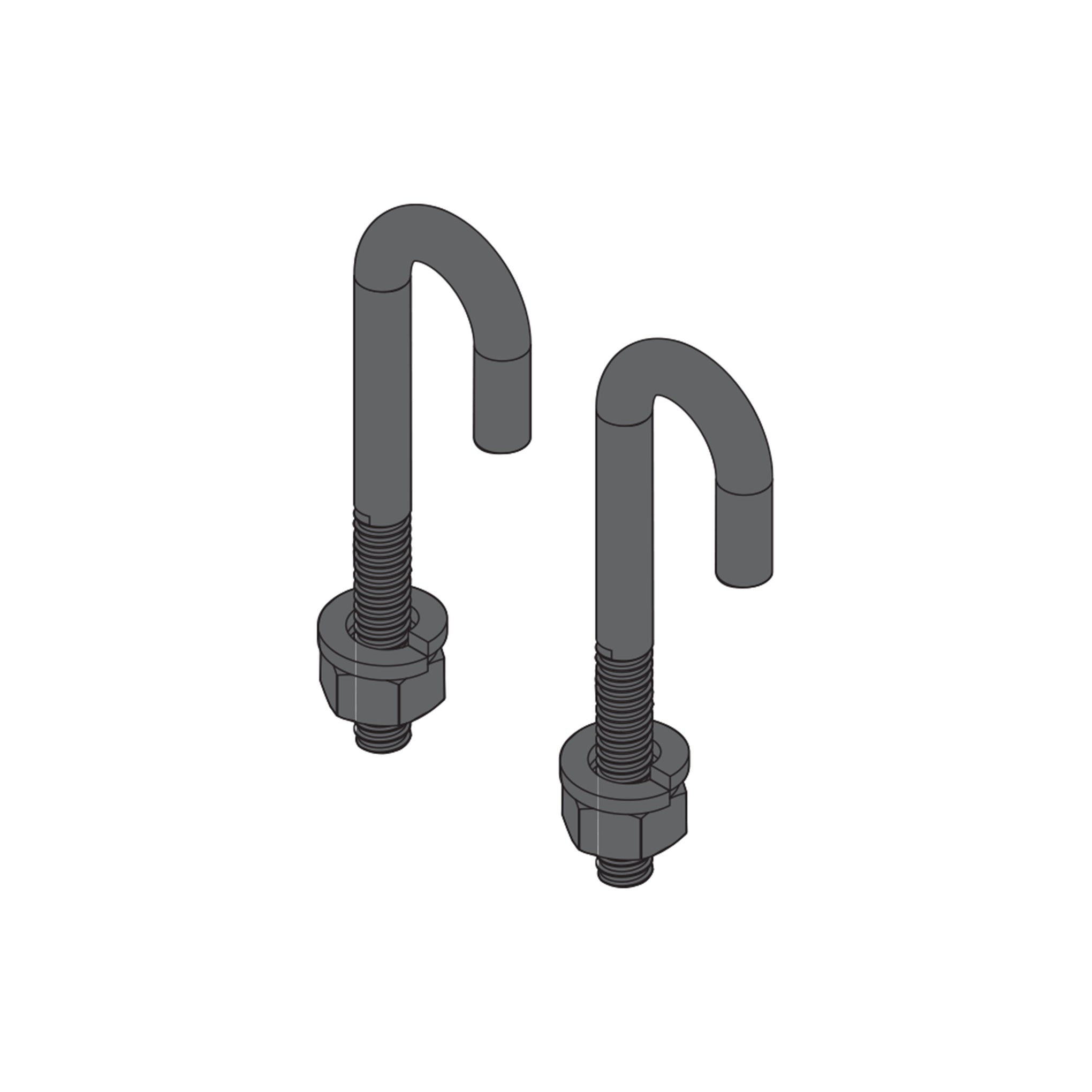 CLH-JBOLT - Middle Atlantic - 516 Inch JBolt with Nuts 1 Pair