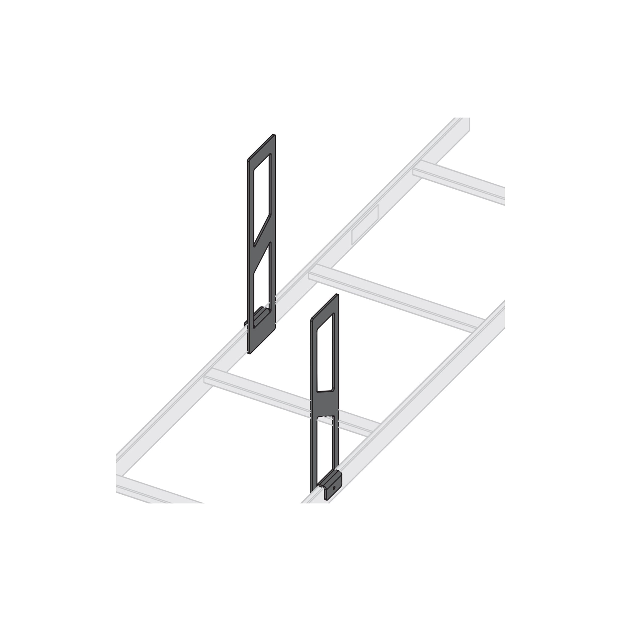 CLH-SS-12-2 - Middle Atlantic - Ladder Side StandOff 12 Inches High 2 Piece