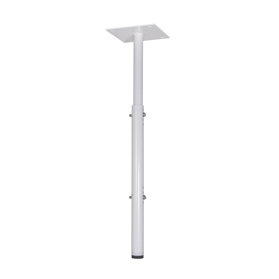 8 Inch (203 mm) Ceiling Plate with Adjustable 1.5 Inch NPT Column in White
