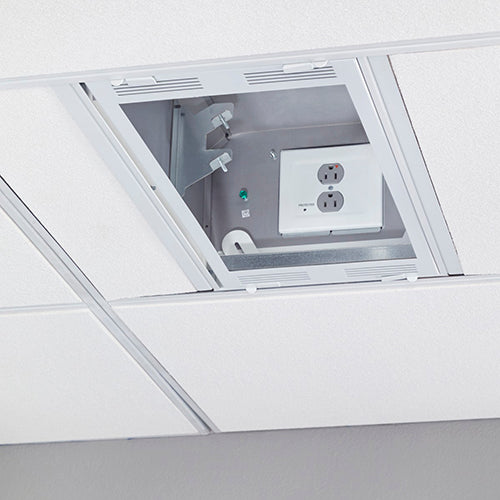 CMS491P2 - Chief - 1 x 2 Above Suspended Ceiling Storage Box with 2Gang Filter Surge