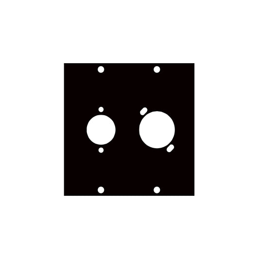 COMBO2 - Middle Atlantic - UCP Module with Two Mixed Gender XLR Punchouts