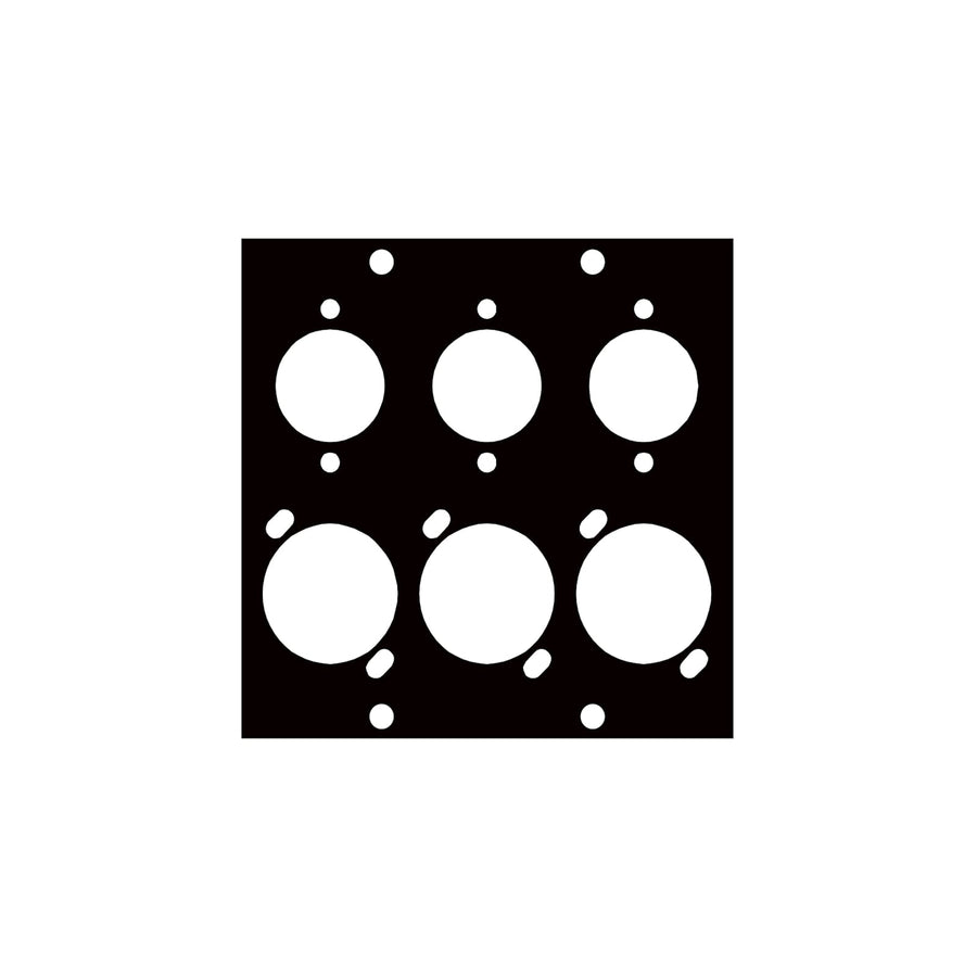 UCP Module with Six Mixed Gender XLR Punchouts