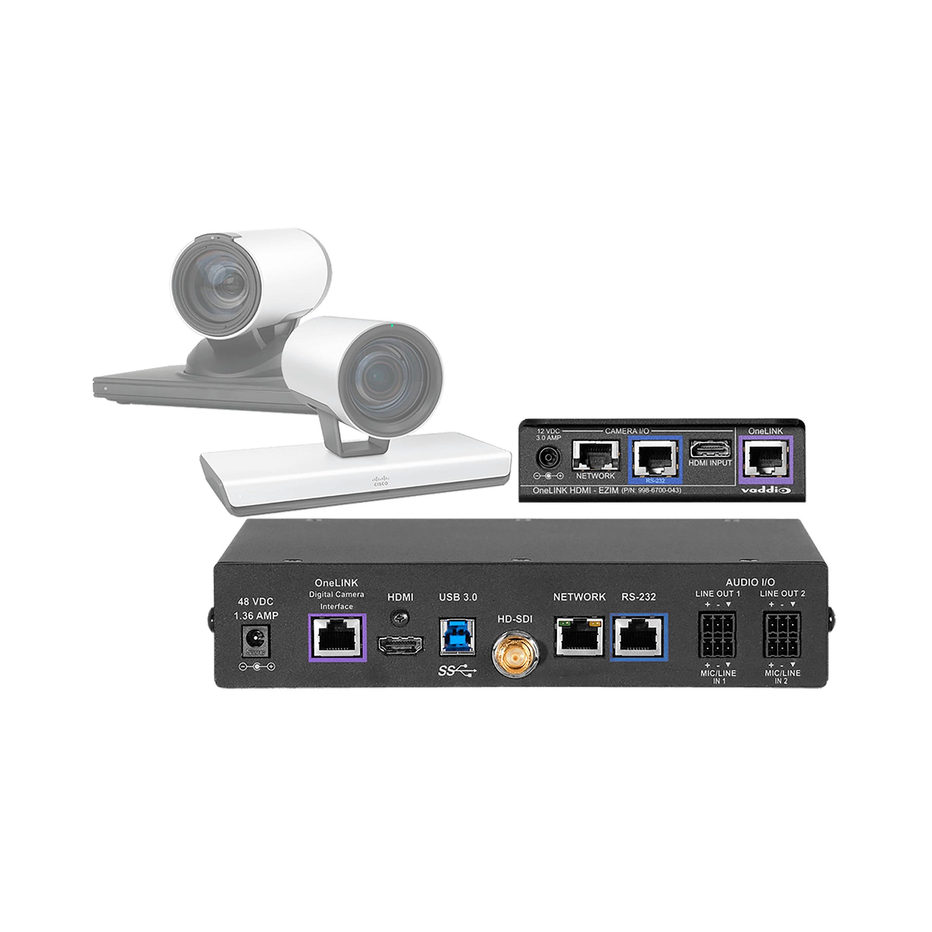 999-9660-000 - Vaddio - Cisco Codec Kit for OneLINK Bridge to Cisco Cameras