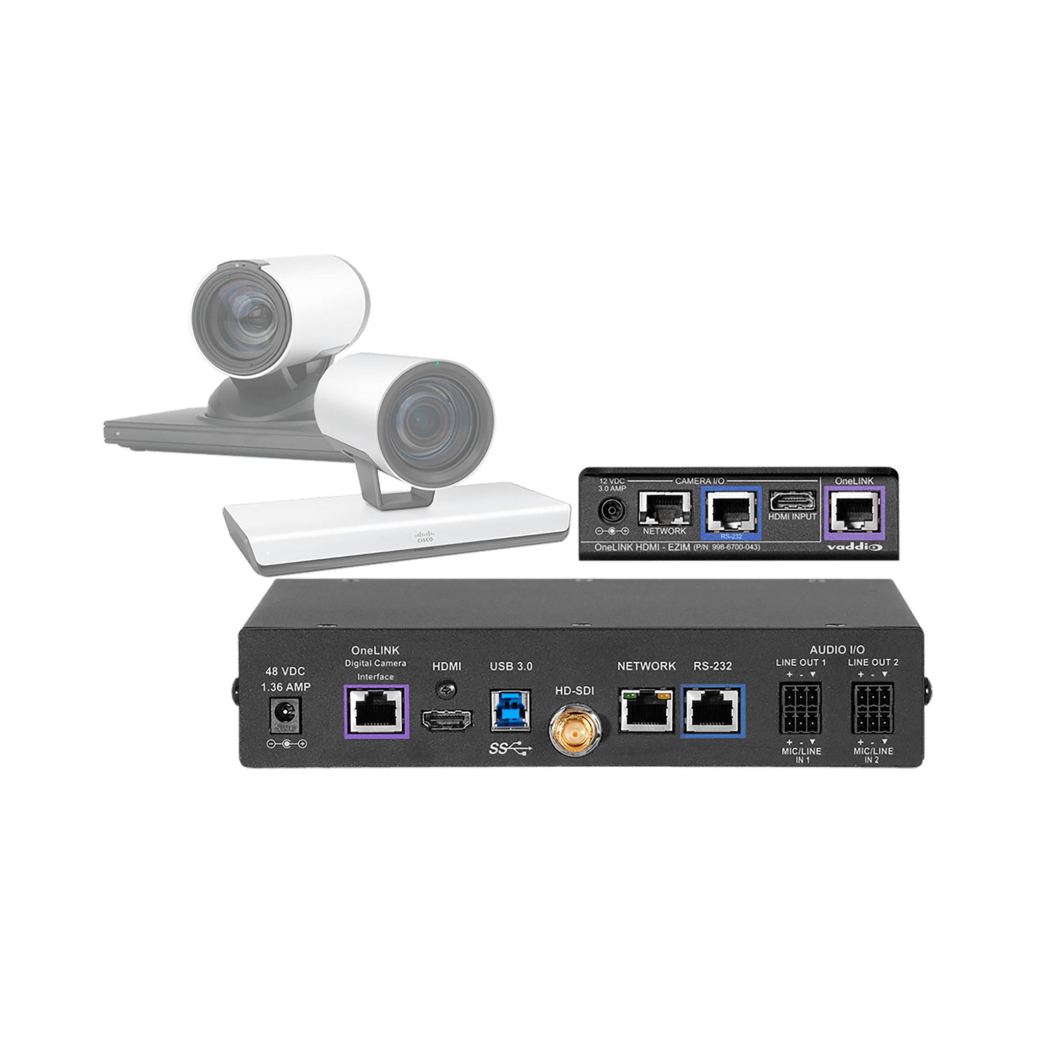 999-9660-000 - Vaddio - Cisco Codec Kit for OneLINK Bridge to Cisco Cameras