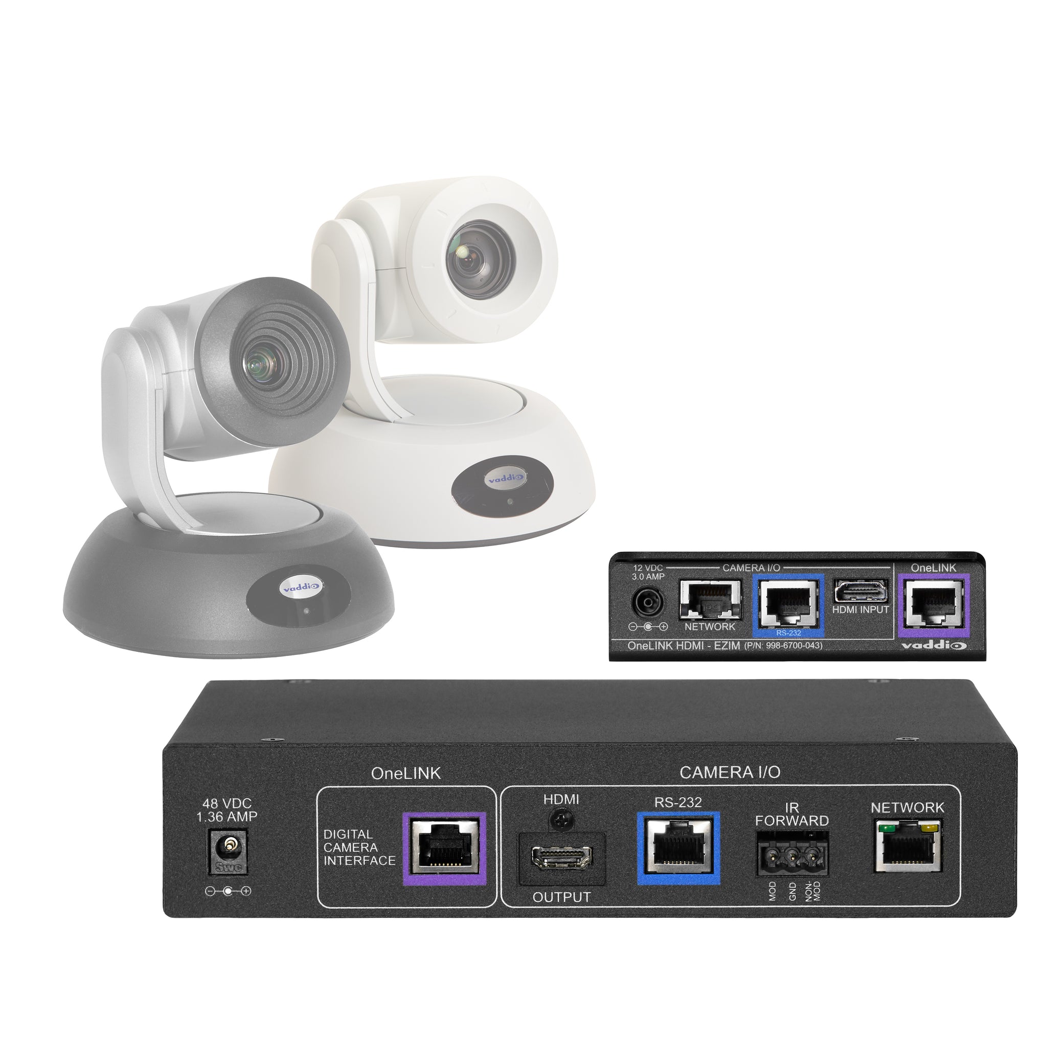 999-9540-000 - Vaddio - Polycom Codec Kit for OneLINK HDMI to RoboSHOT HDMI Cameras