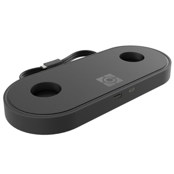Koncīs USB Charging Hub for Koncīs Dual Monitor Arm, Black