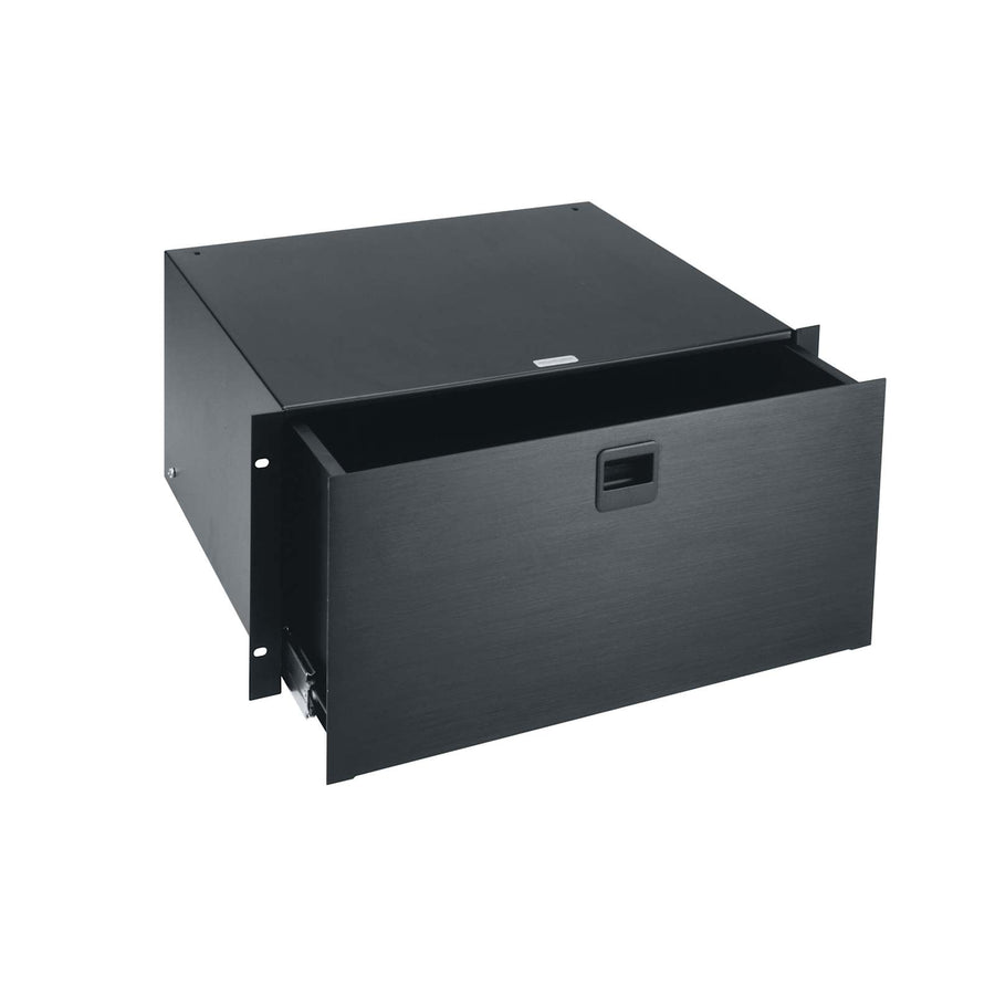 5 RU Rackmount Drawer, Black Brushed and Anodized