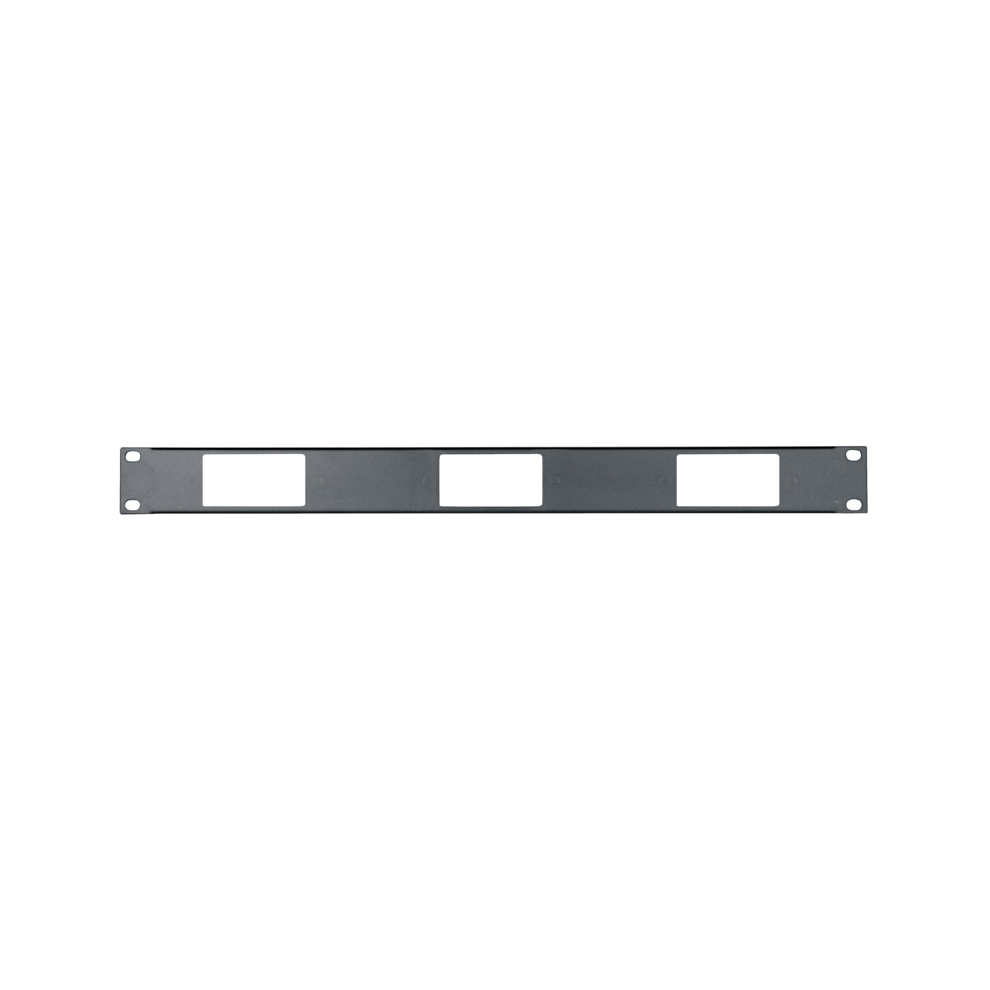 DECP-1X3 - Middle Atlantic - 1 RU Decora Device Panel for 3 Devices