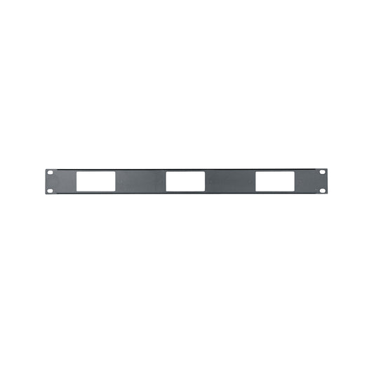 DECP-1X3 - Middle Atlantic - 1 RU Decora Device Panel for 3 Devices