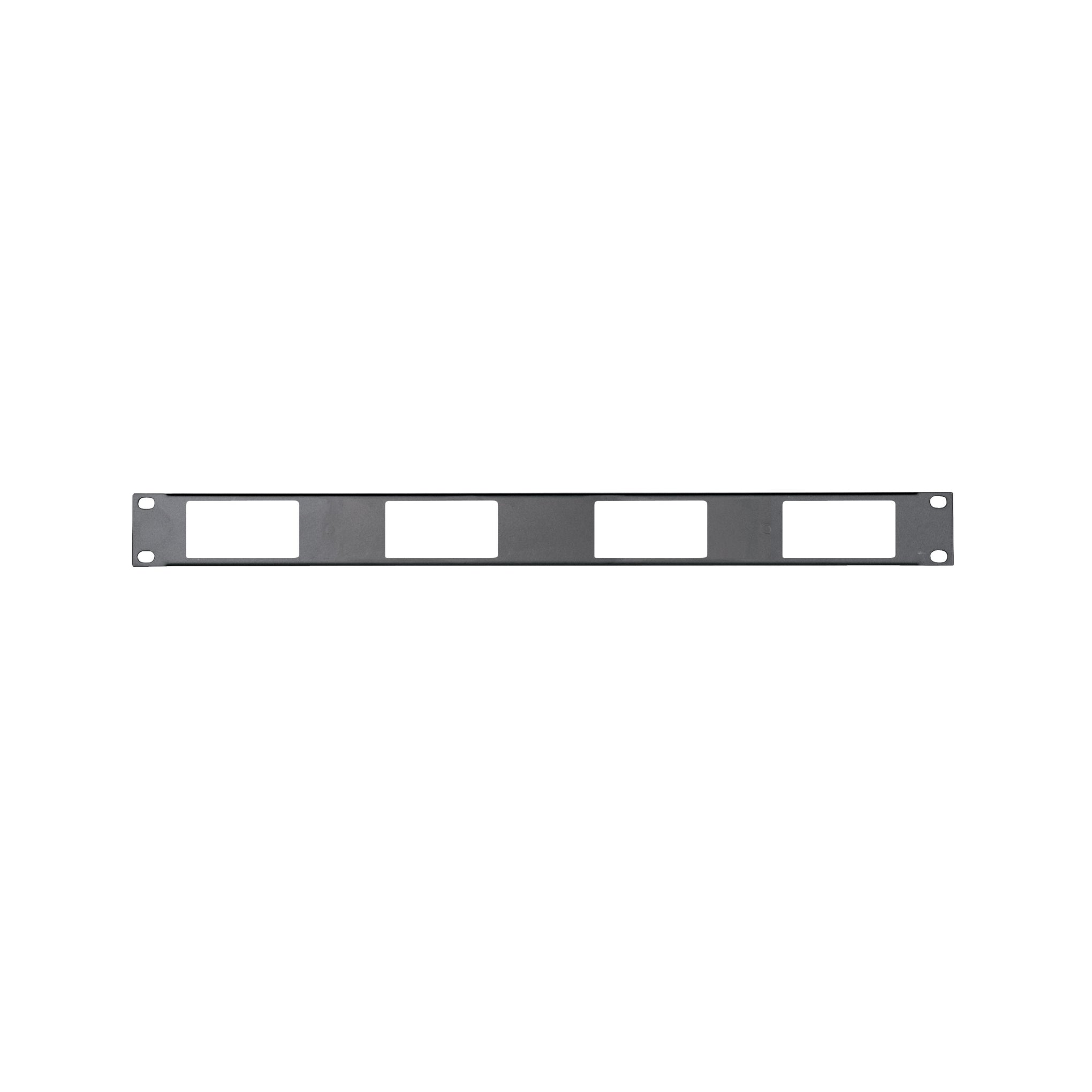 DECP-1X4 - Middle Atlantic - 1 RU Decora Device Panel for 4 Devices