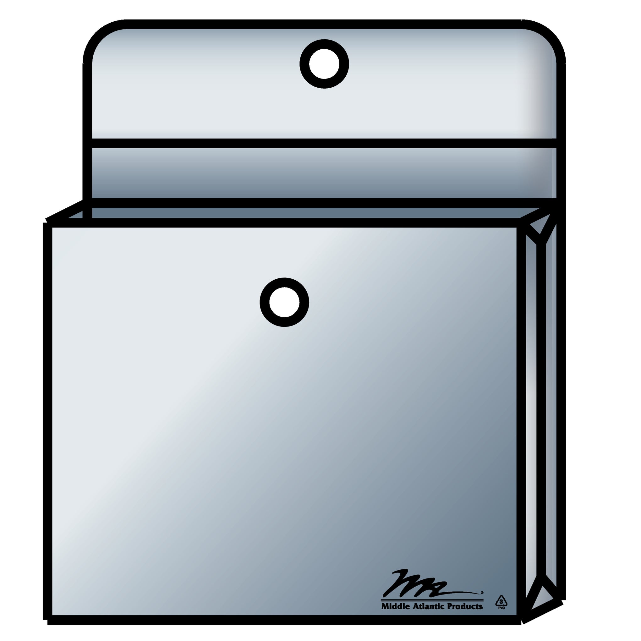 DOC-SACK - Middle Atlantic - Vinyl Document Holder for Standard Rear Doors