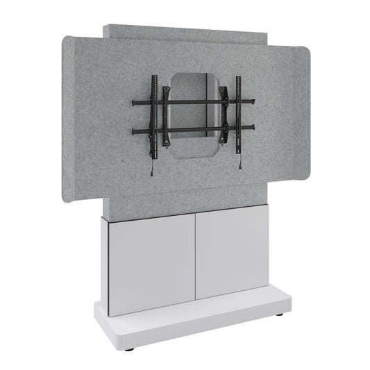 FM-DS-4875FW-D8W - Middle Atlantic - Forum FloortoWall Mounted 2 Bay Display Stand Light Finish