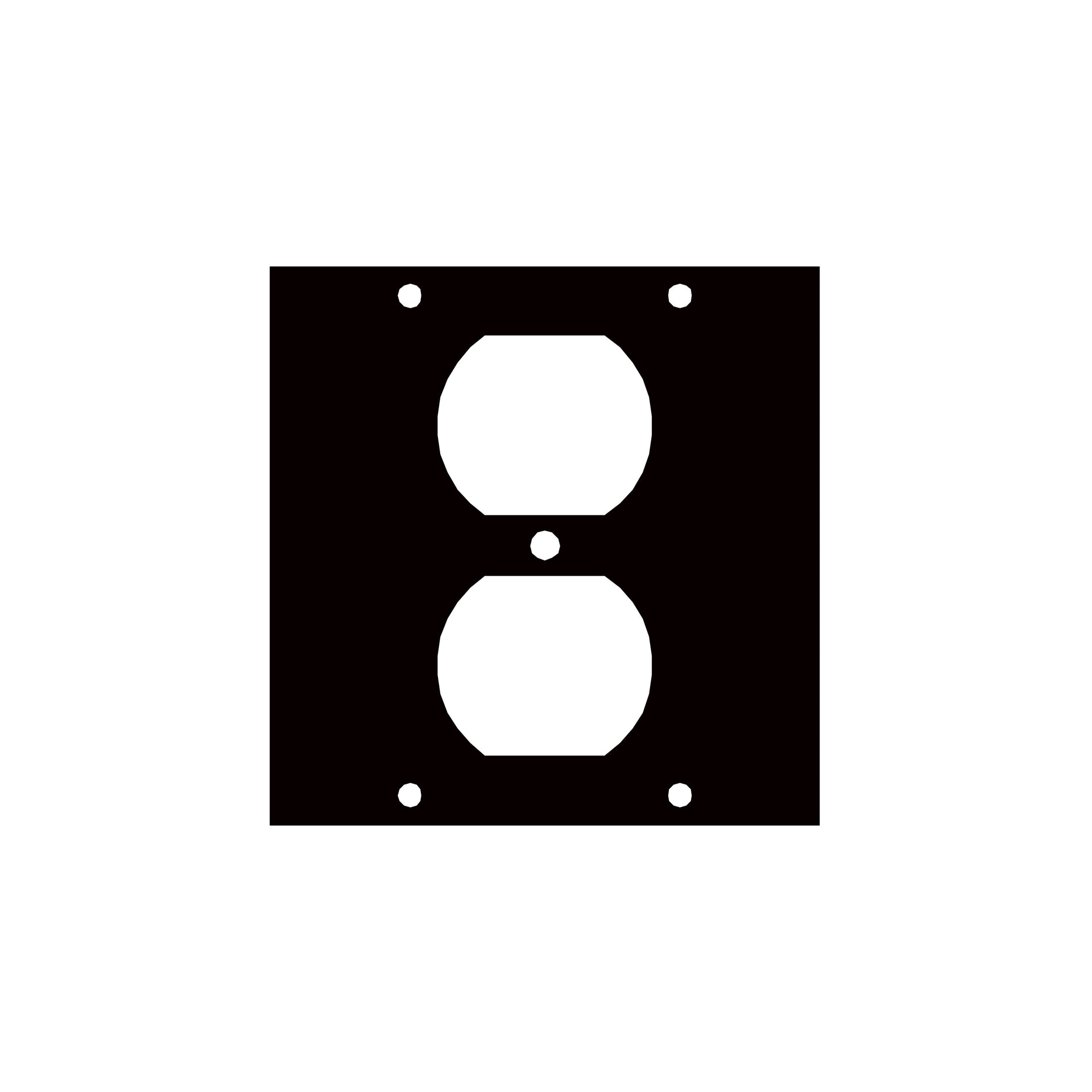 DUP1 - Middle Atlantic - UCP Module withoutne Duplex Punchout