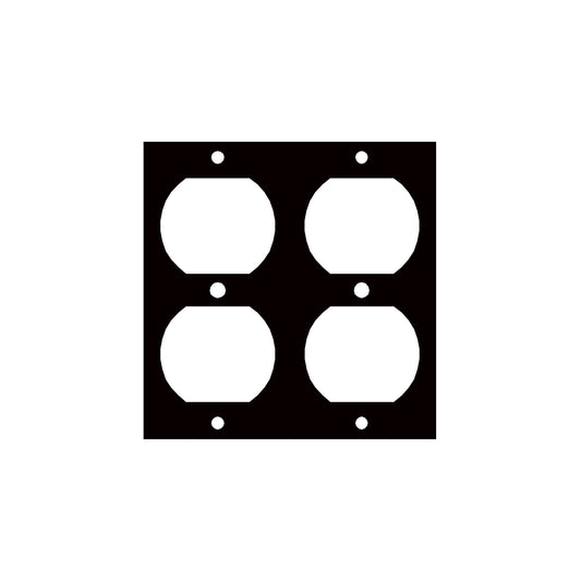 DUP2 - Middle Atlantic - UCP Module with Two Duplex Punchout