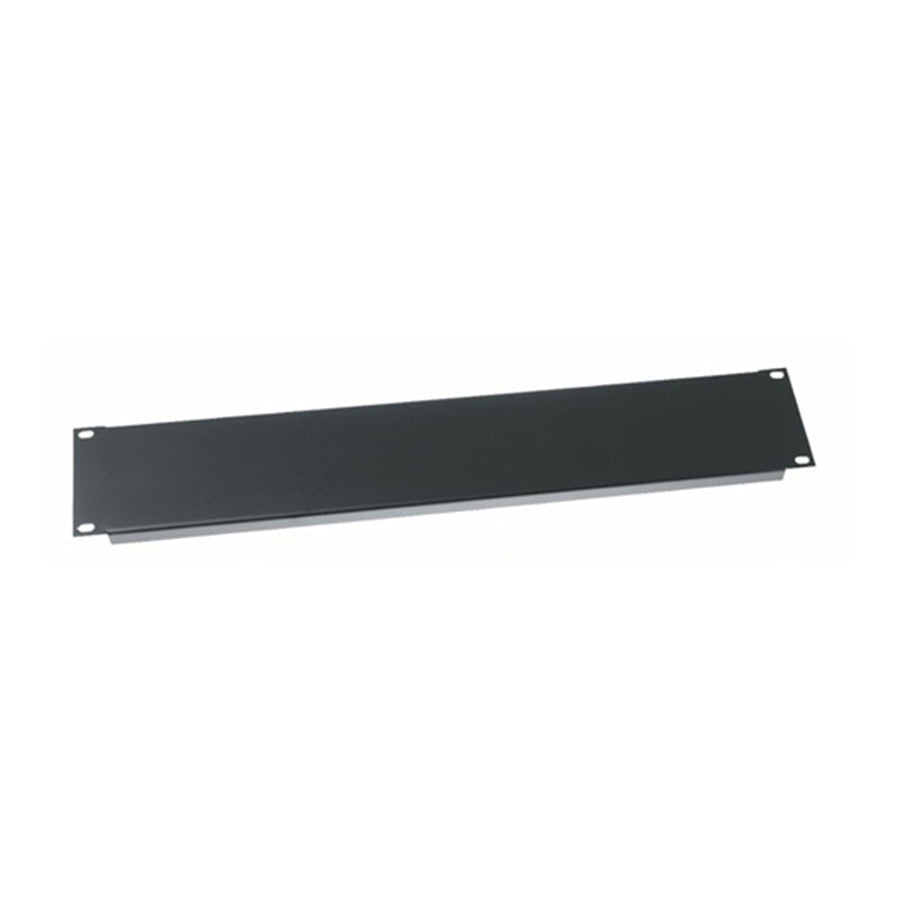2 RU Flanged Blank Rack Panel, Steel - 12 Piece Contractor Pack
