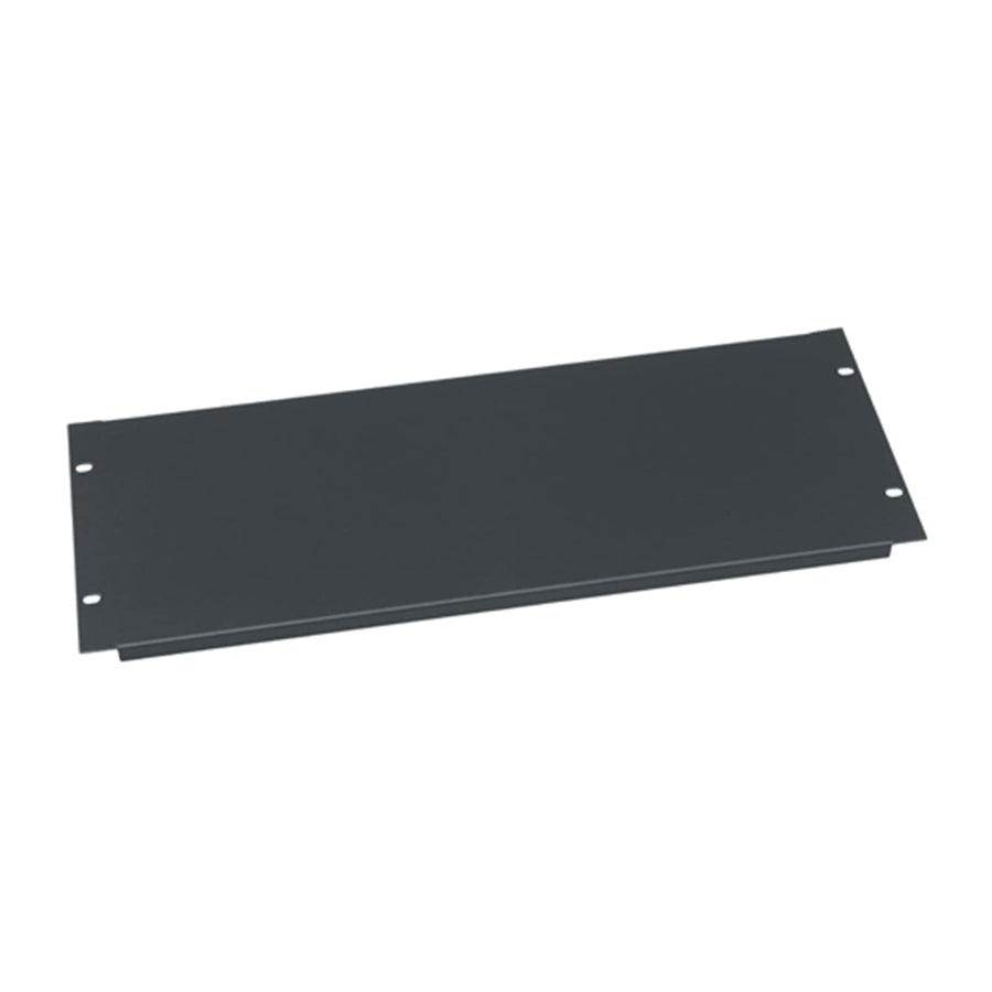 4 RU Flanged Blank Rack Panel, Steel