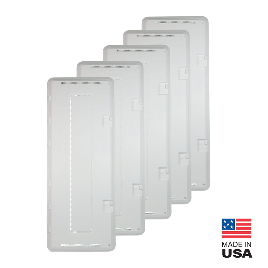 42 Inch Plastic Hinged Door with Trim Ring - 5 Pack