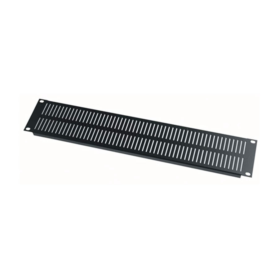 2 RU Rack Vent Panel, Steel with 17% Open Area - 12 Piece Contractor Pack