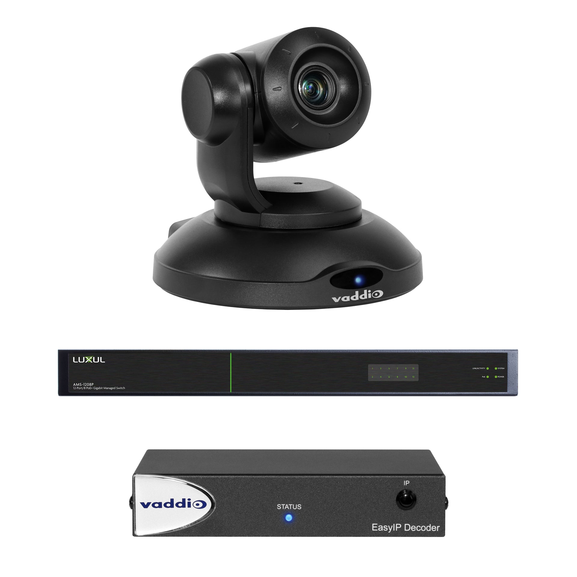 999-30201-000 - Vaddio - EasyIP 10 Base Kit with Professional IP PTZ Camera