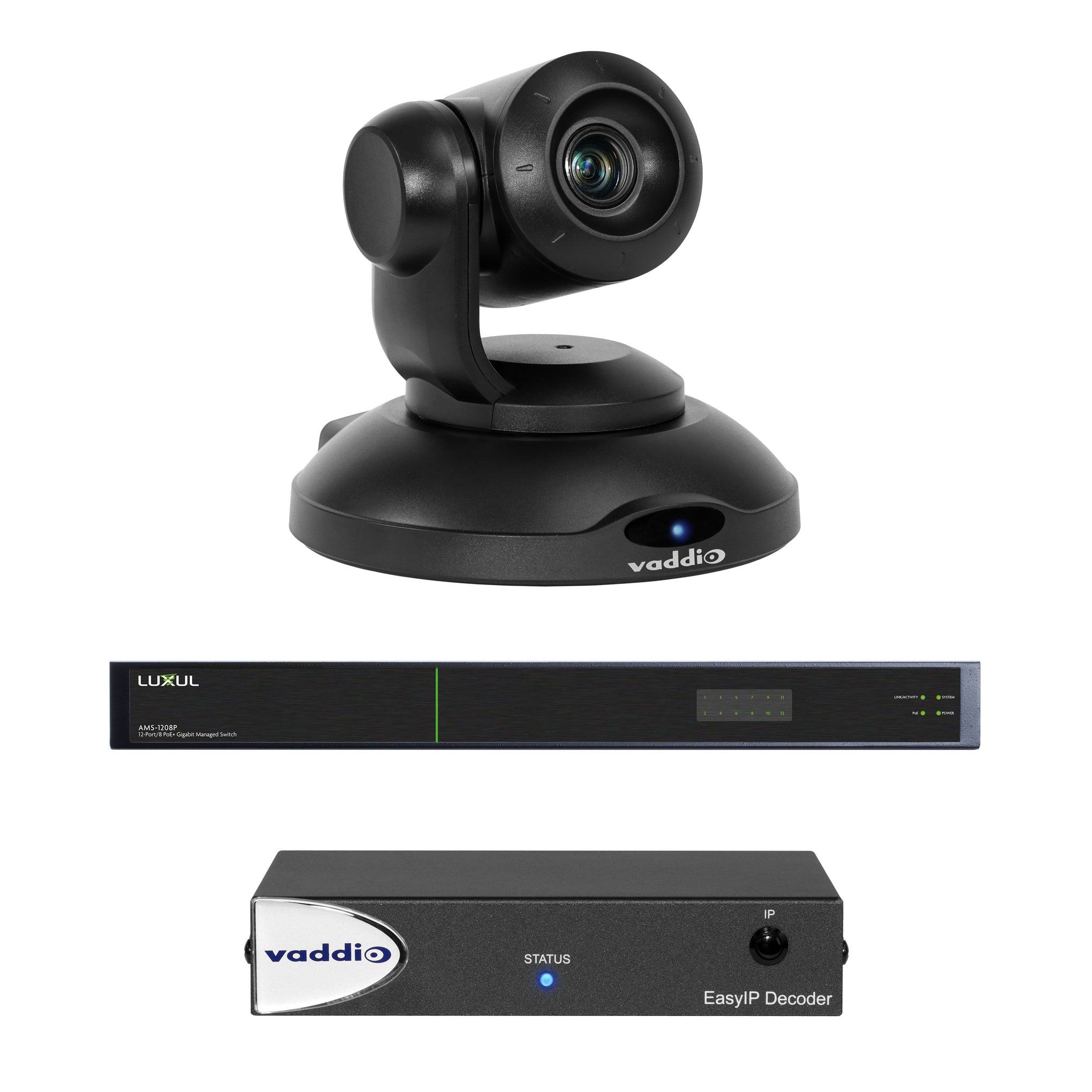 999-30201-000 - Vaddio - EasyIP 10 Base Kit with Professional IP PTZ Camera