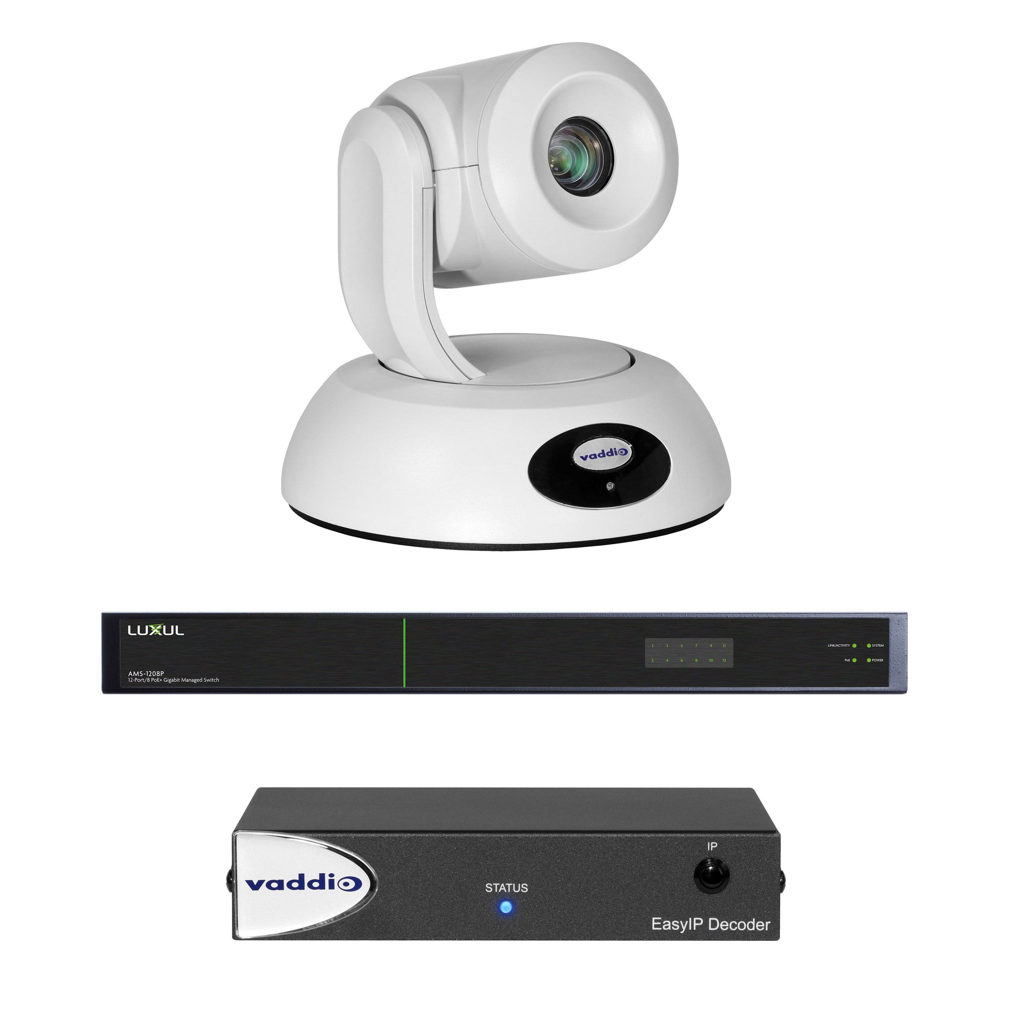 999-30232-000W - Vaddio - EasyIP 20 Base Kit with Professional IP PTZ Camera