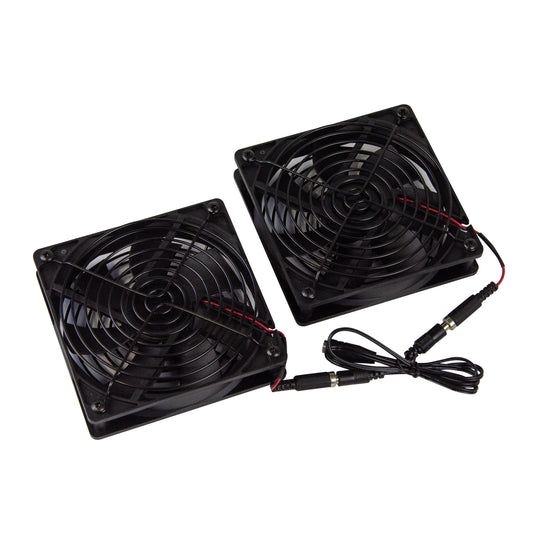 FAN-138-K-EU - Middle Atlantic - 101mm DC Fan Kit with 2 Fans 138CFM for the European Union