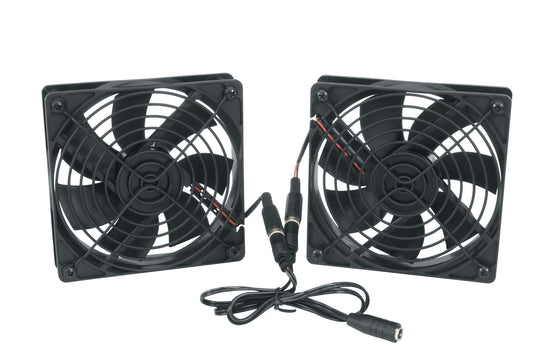 IFAN2-DC - Middle Atlantic - 4 12 Inch DC Fan Kit 138 CFM with International Power Supply Kit