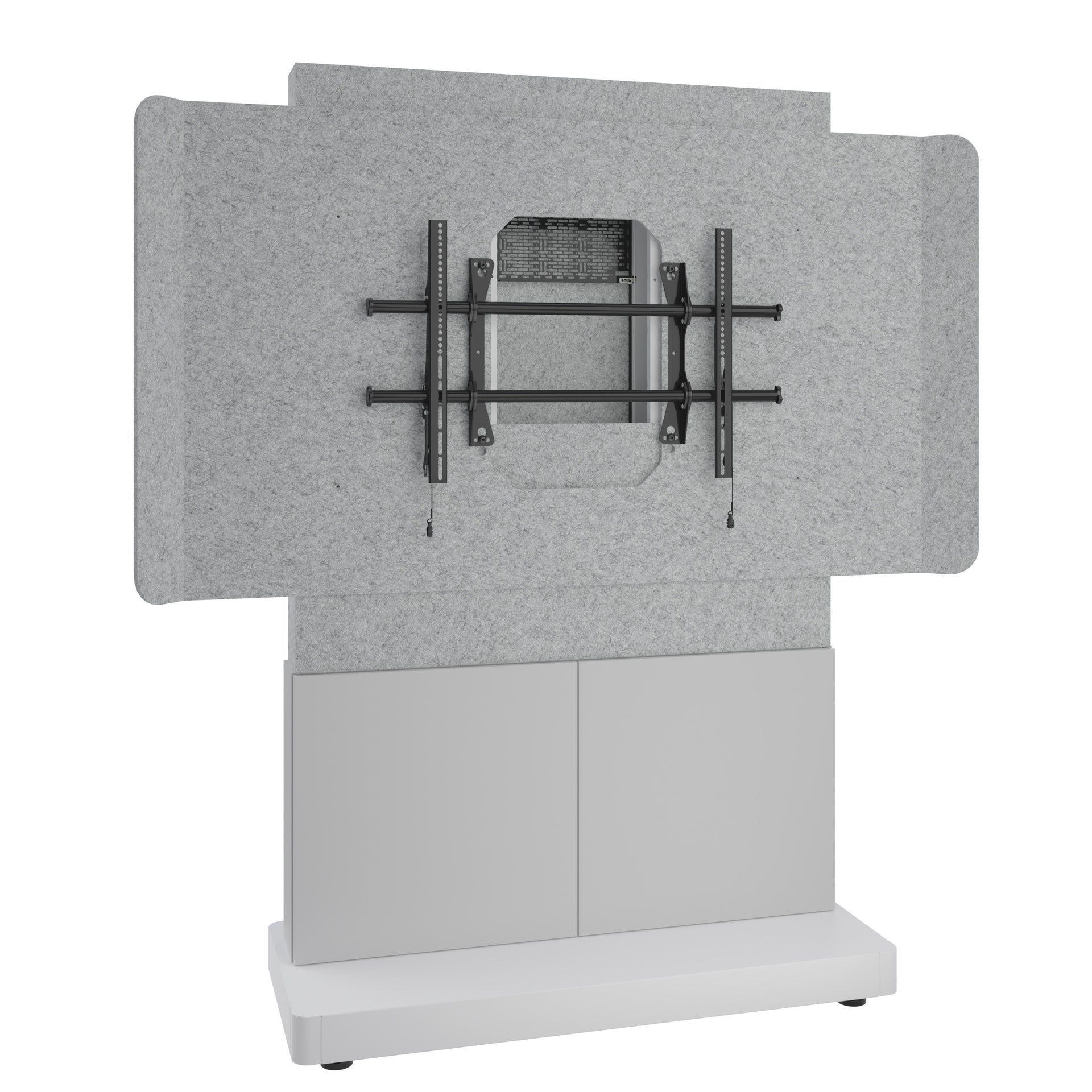 FM-DS-4875FS-AD8W - Middle Atlantic - Forum FreeStanding 48 2Bay Display Stand for 1 42 to 55 Display Light Finish