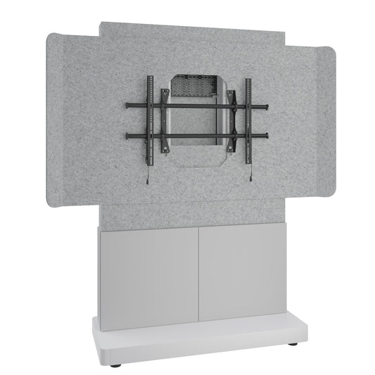 FM-DS-4875FS-BD8W - Middle Atlantic - Forum FreeStanding 48 2Bay Display Stand for 1 56 to 65 Display Light Finish