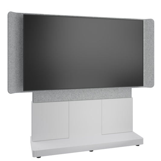 FM-DS-6675FS-FD8W - Middle Atlantic - Forum FreeStanding 66 3 Bay Display Stand for 1 86 to 100 Display Light Finish