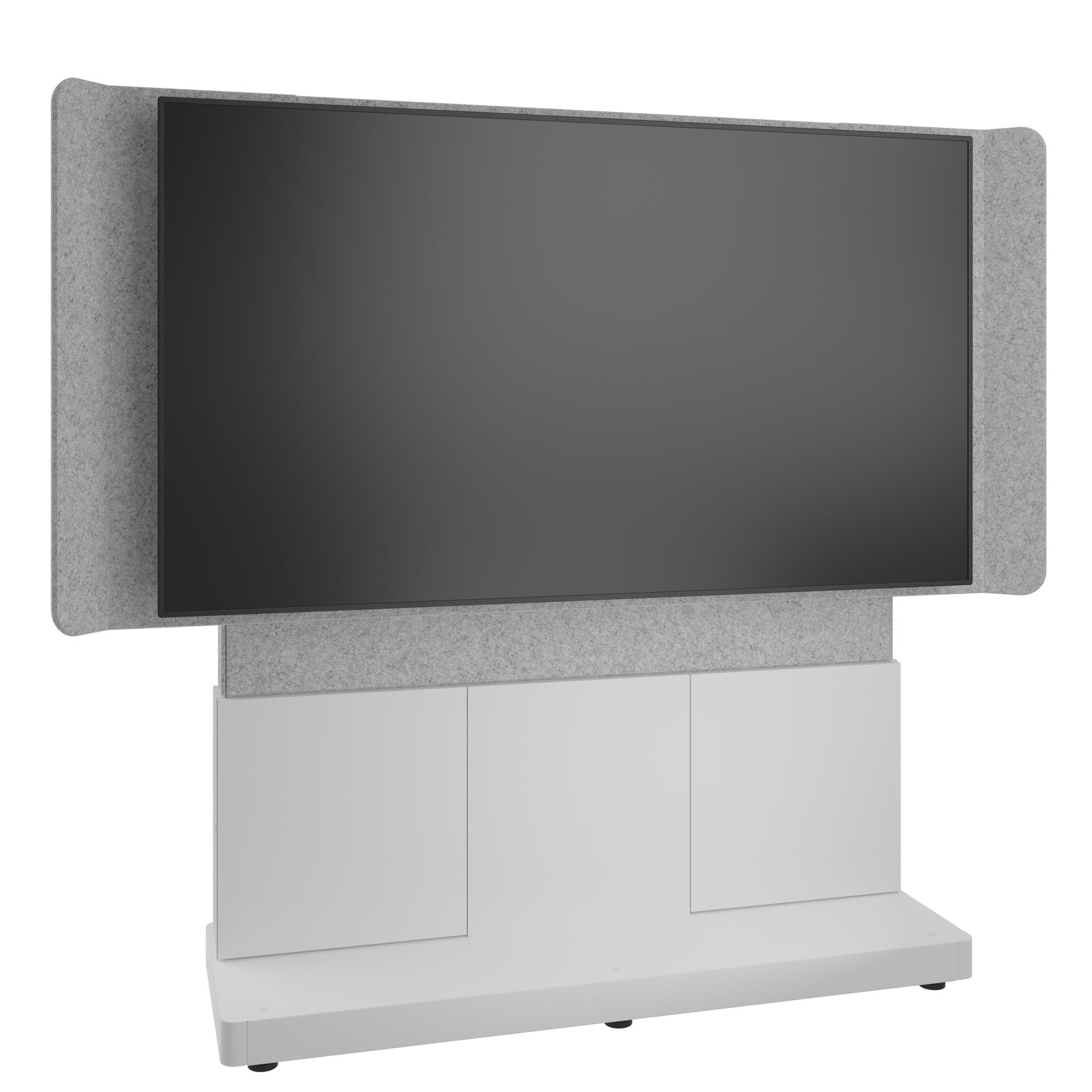FM-DS-6675FS-DD8W - Middle Atlantic - Forum FreeStanding 66 3 Bay Display Stand for 1 70 to 75 Display Light Finish